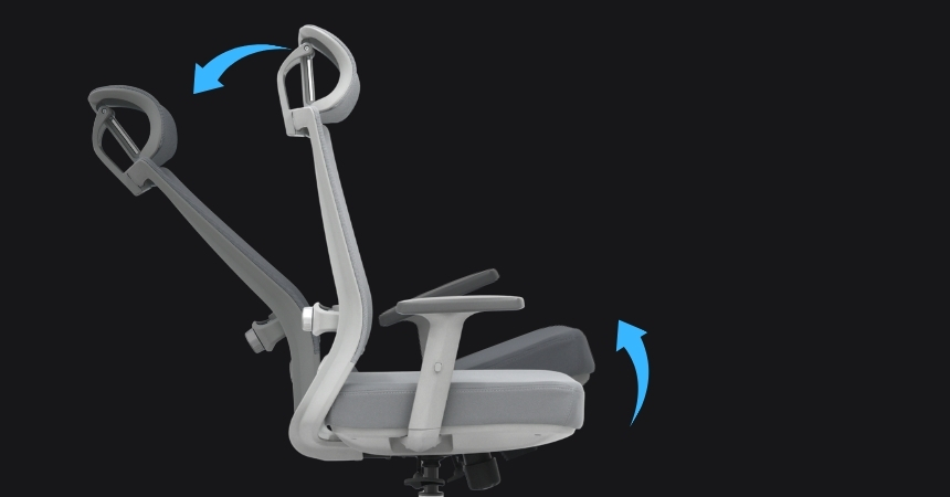 Synchroniczny mechanizm odchylania z regulacją oporu fotela NEST